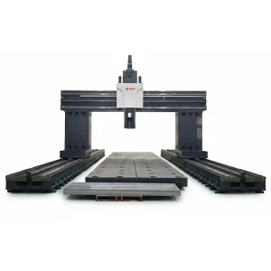Fixed beam moving-column gantry machining center