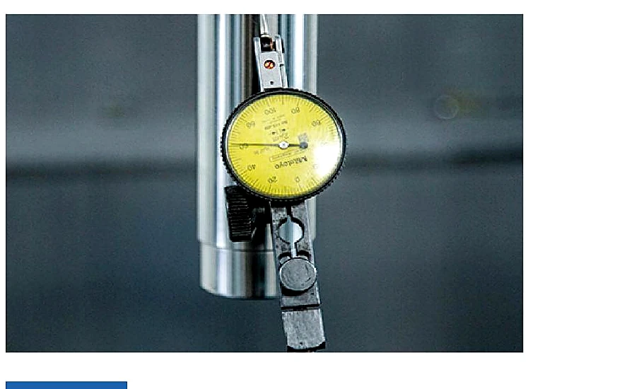 Geometric accuracy inspection with precision gauge
